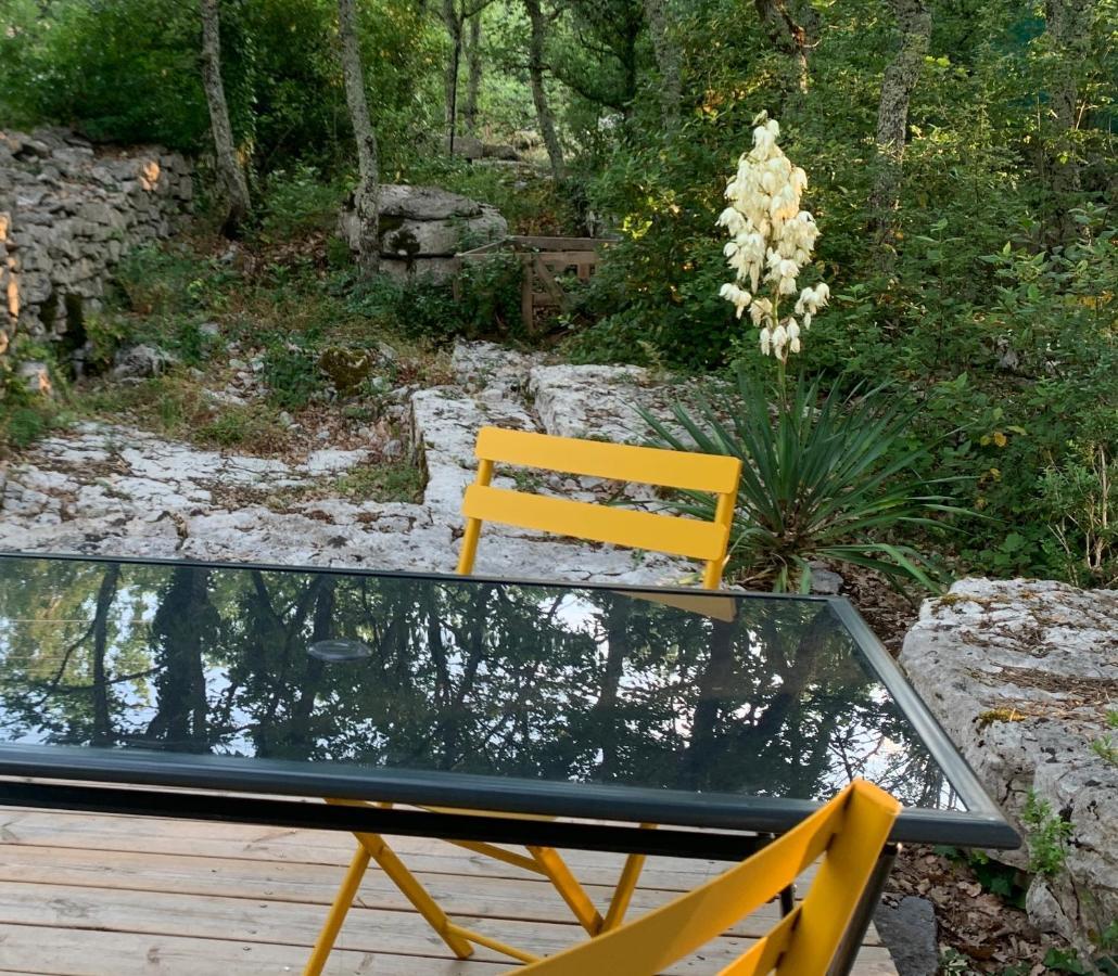 Le Mazet studio avec terrasse et spa privatif Saint Alban Auriolles Esterno foto